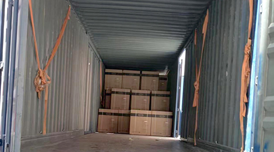 100臺12kg滾筒衣服烘干機裝柜完畢！順利出貨